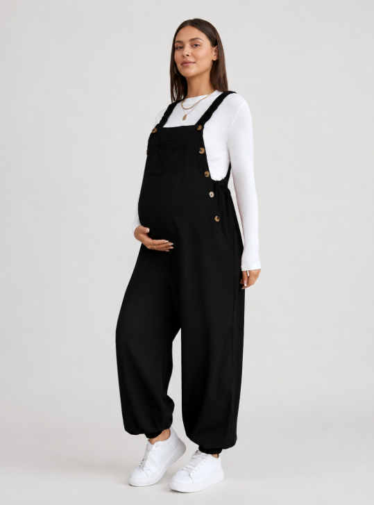Salopette Grande Taille Velours Noir