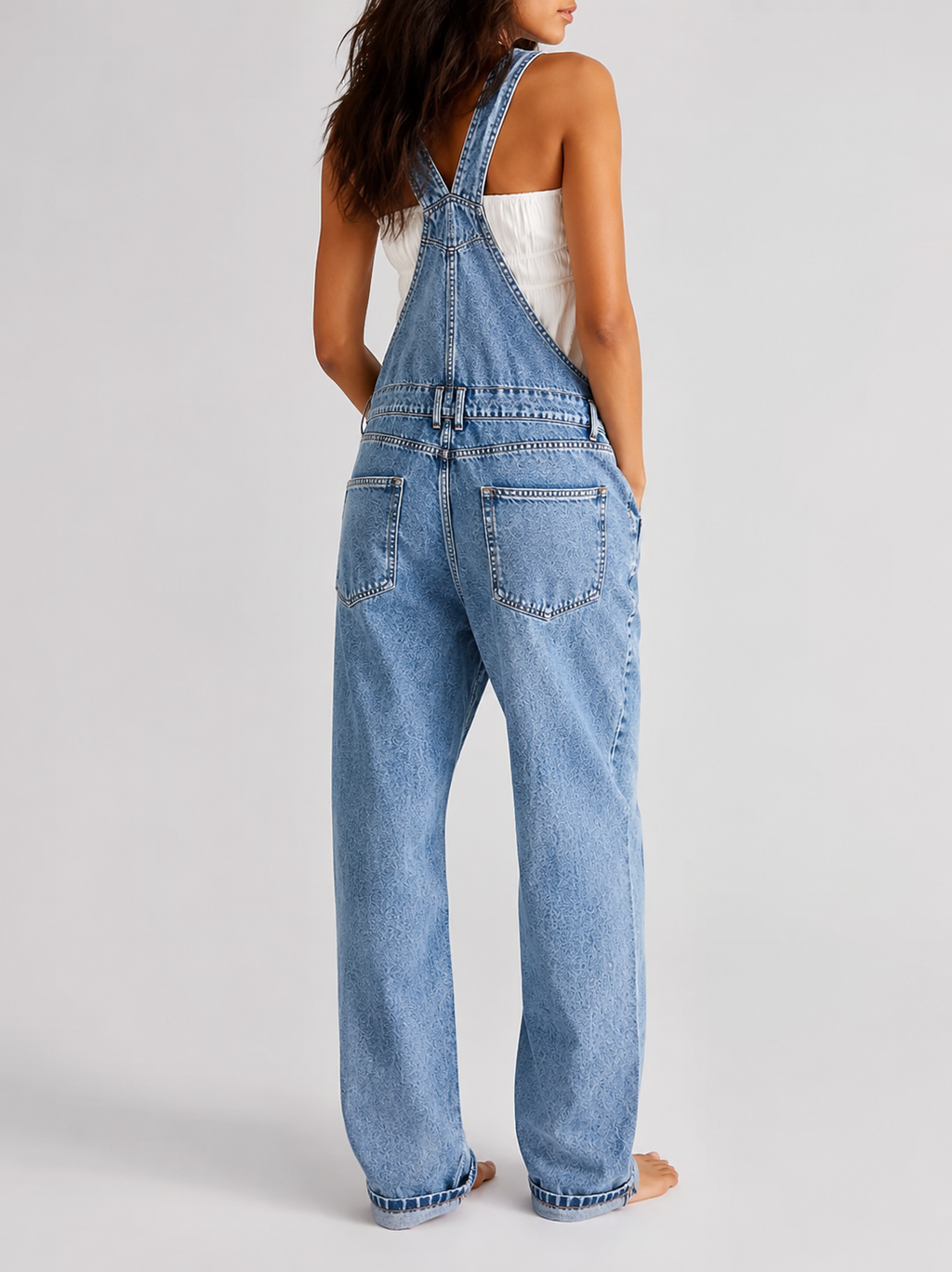 Salopette Jean Classique Bleu Claire