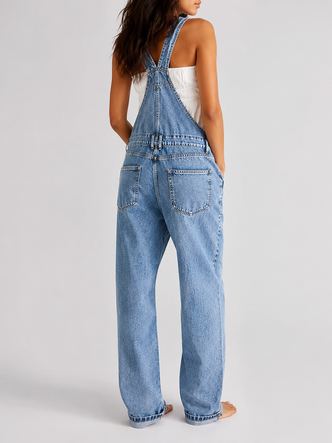 Salopette Jean Classique Bleu Claire