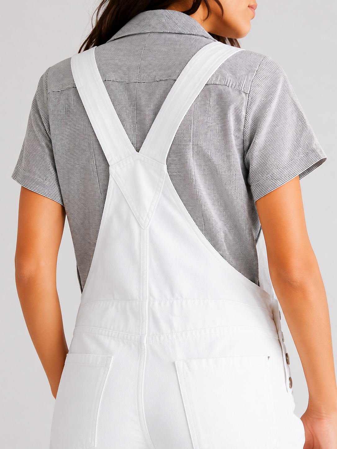 Salopette Jean Classique Blanc