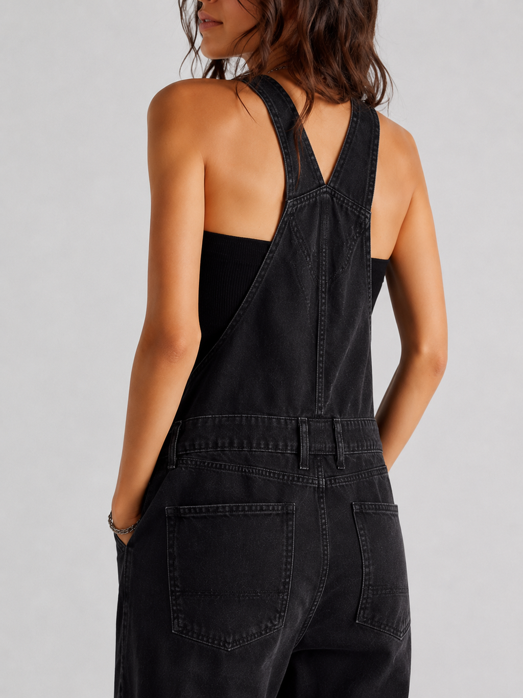 Salopette Jean Classique Noir