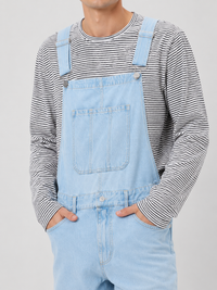 Salopette Jean Bleu Clair Homme Denim