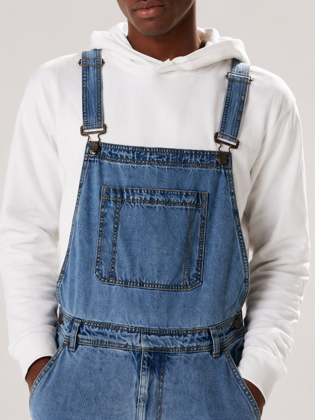Salopette Jean Homme Bleu Ciel