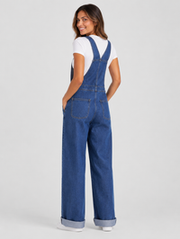 Salopette en Jean Bleu Foncé Style Urban Ikigai