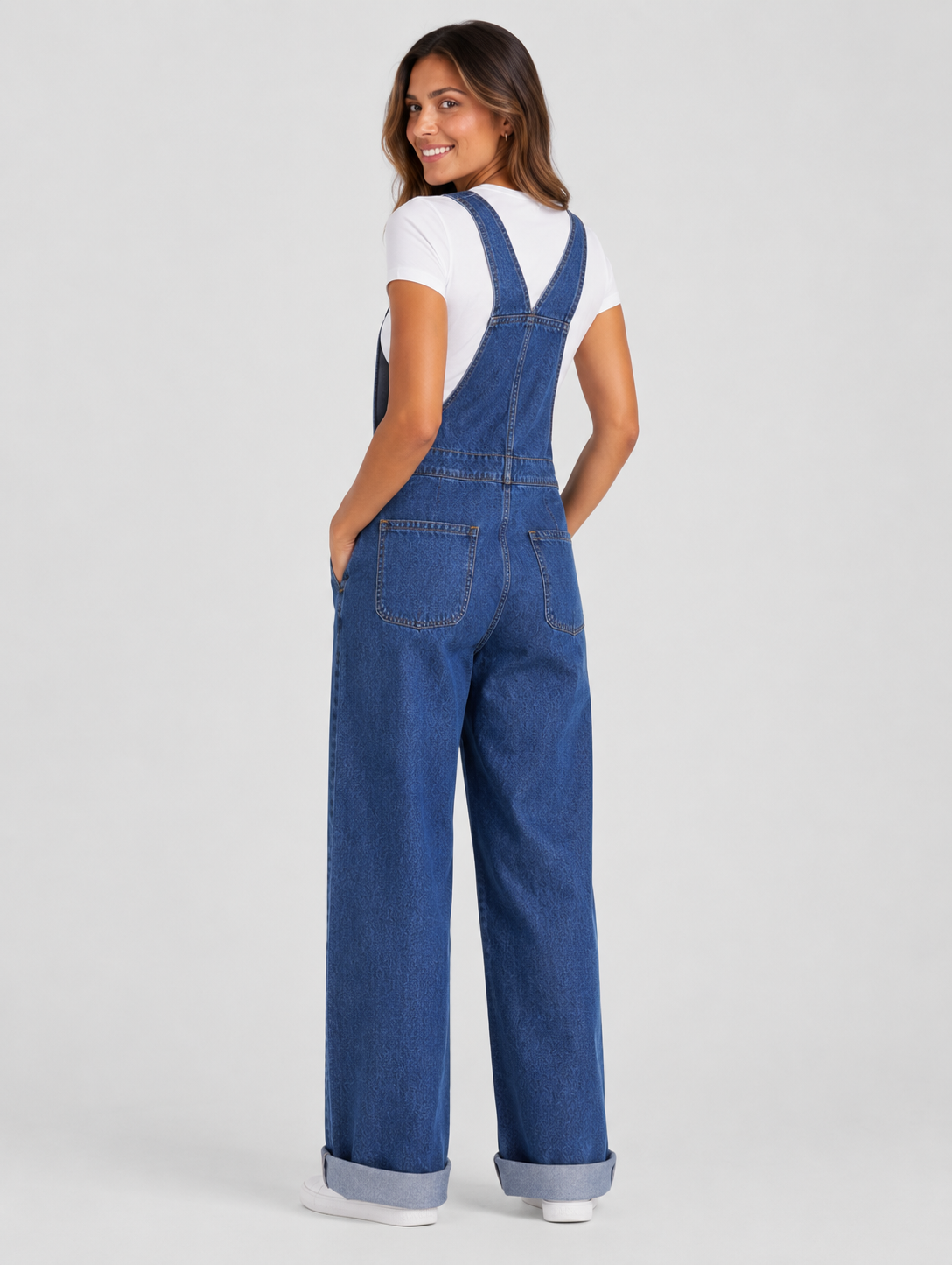 Salopette en Jean Bleu Foncé Style Urban Ikigai