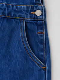 Salopette en Jean Bleu Foncé Style Urban Ikigai