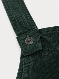 Salopette Femme Vintage Velours Côtelé Vert