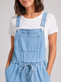 Salopette en Jean Bleue Claire