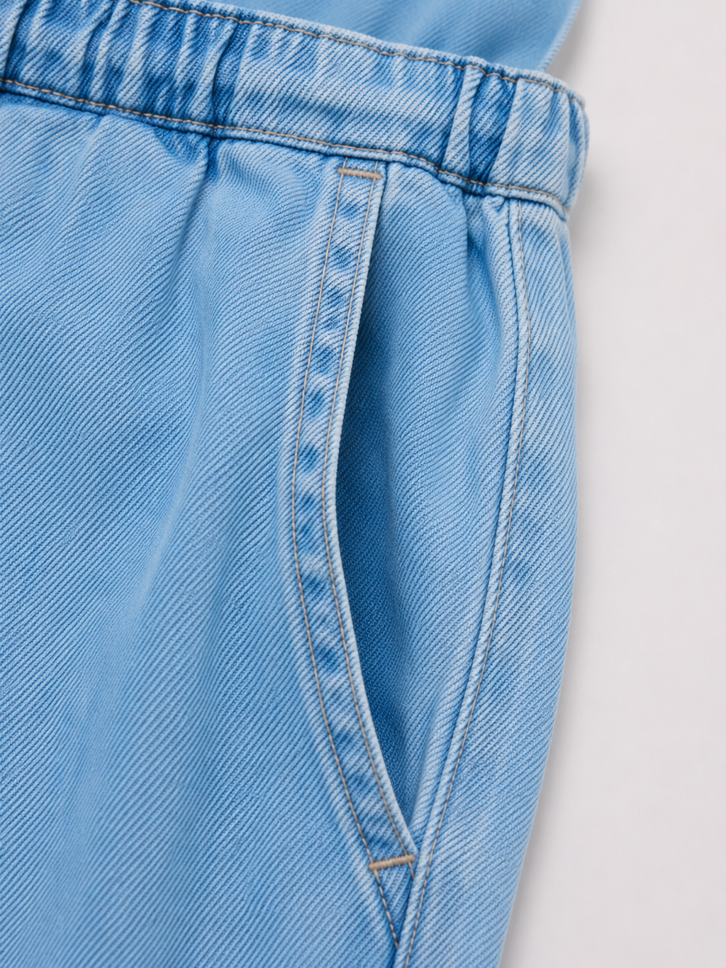 Salopette en Jean Bleue Claire