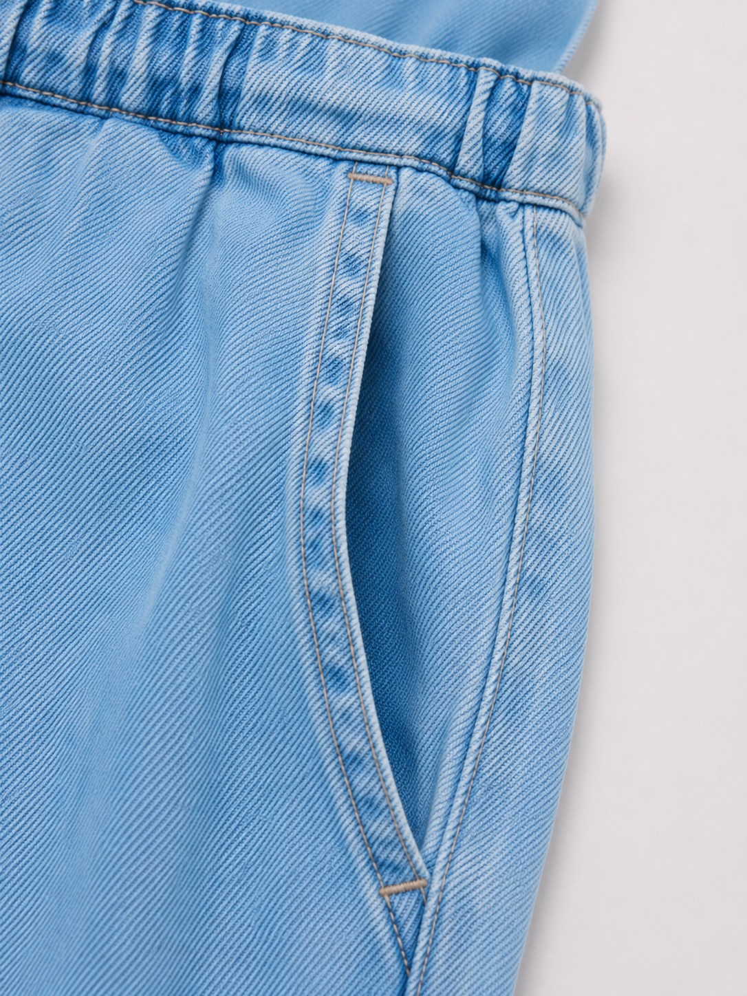 Salopette en Jean Bleue Claire