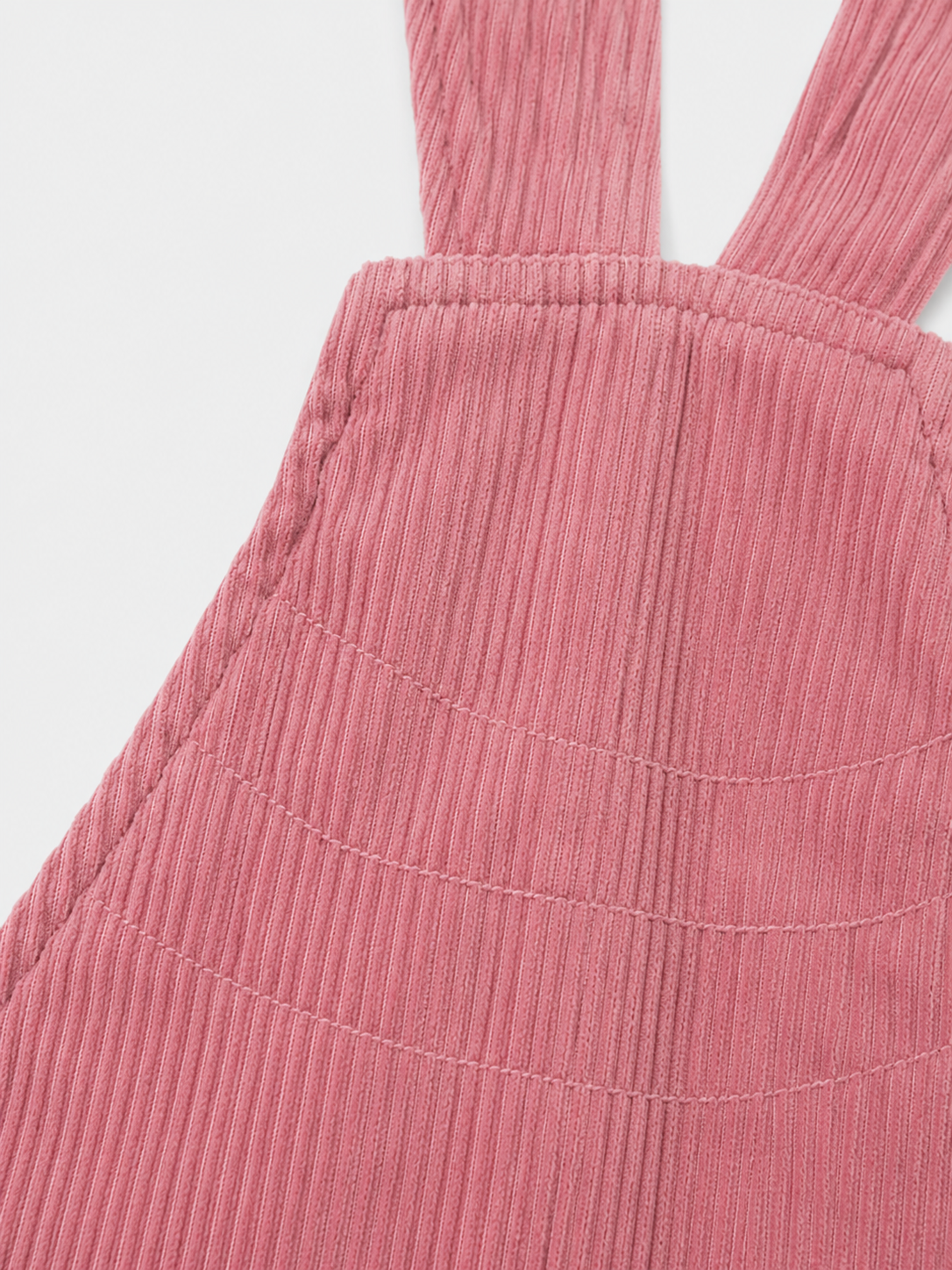 Robe Salopette Carmin en Velours Rose