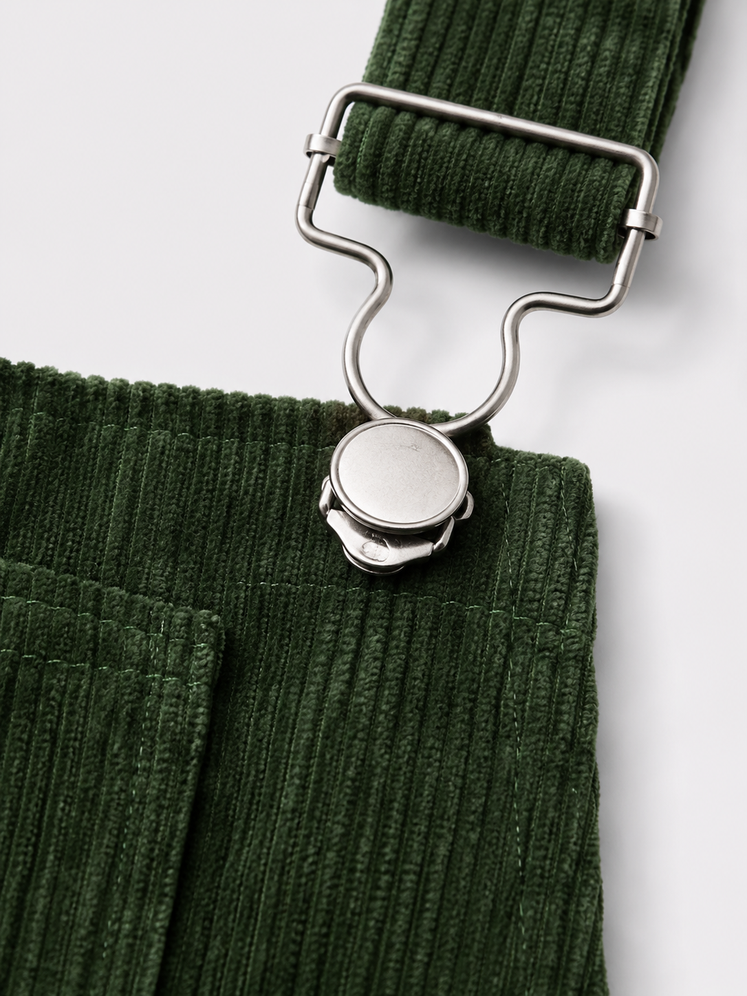 Robe Salopette Carmin en Velours Vert