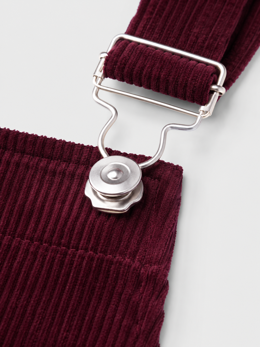 Robe Salopette Carmin en Velours Rouge