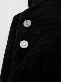 Robe Salopette en Velours Noir
