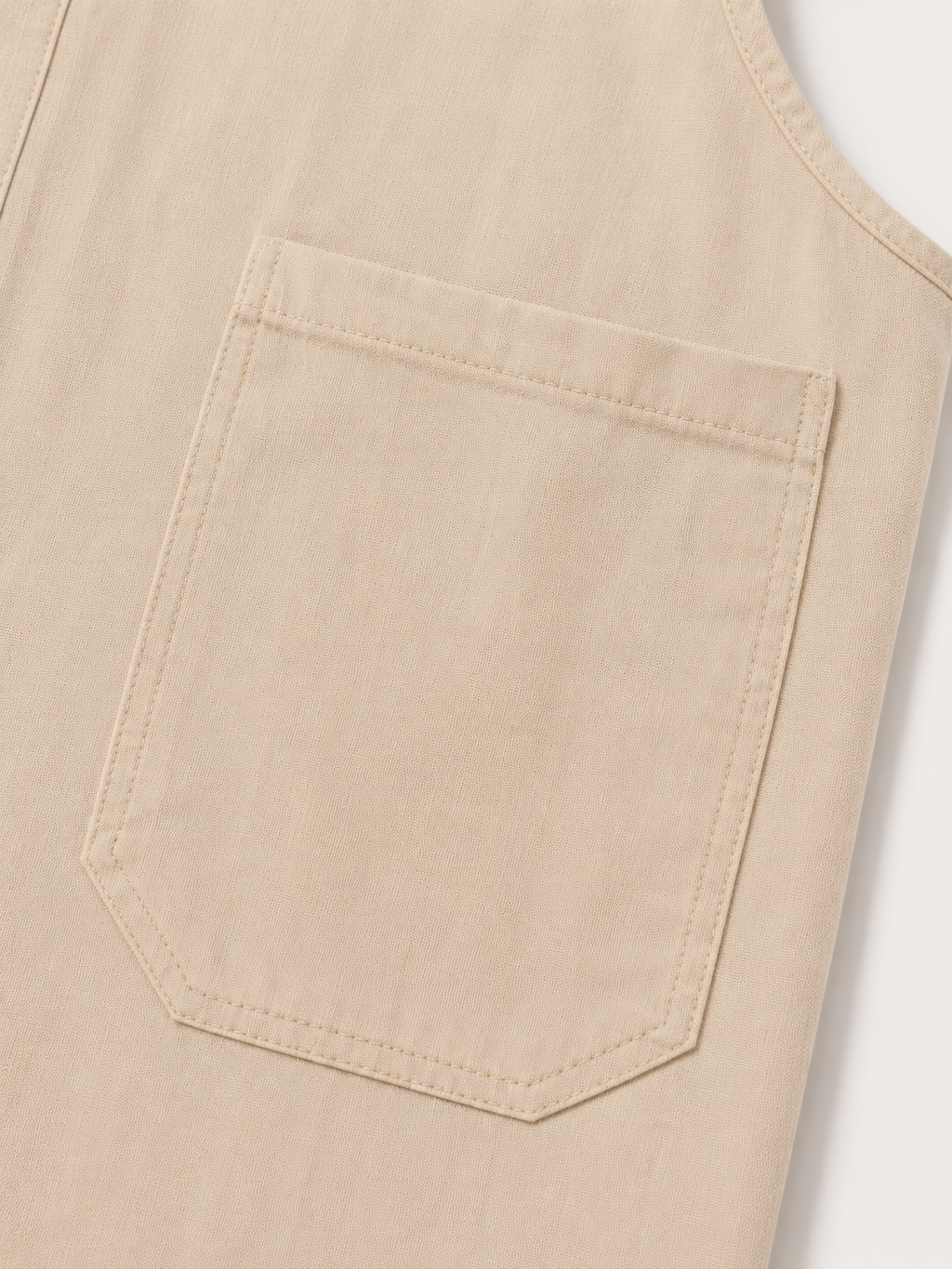 Salopette Vintage Ample Lin Beige