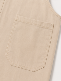 Salopette Vintage Ample Lin Beige