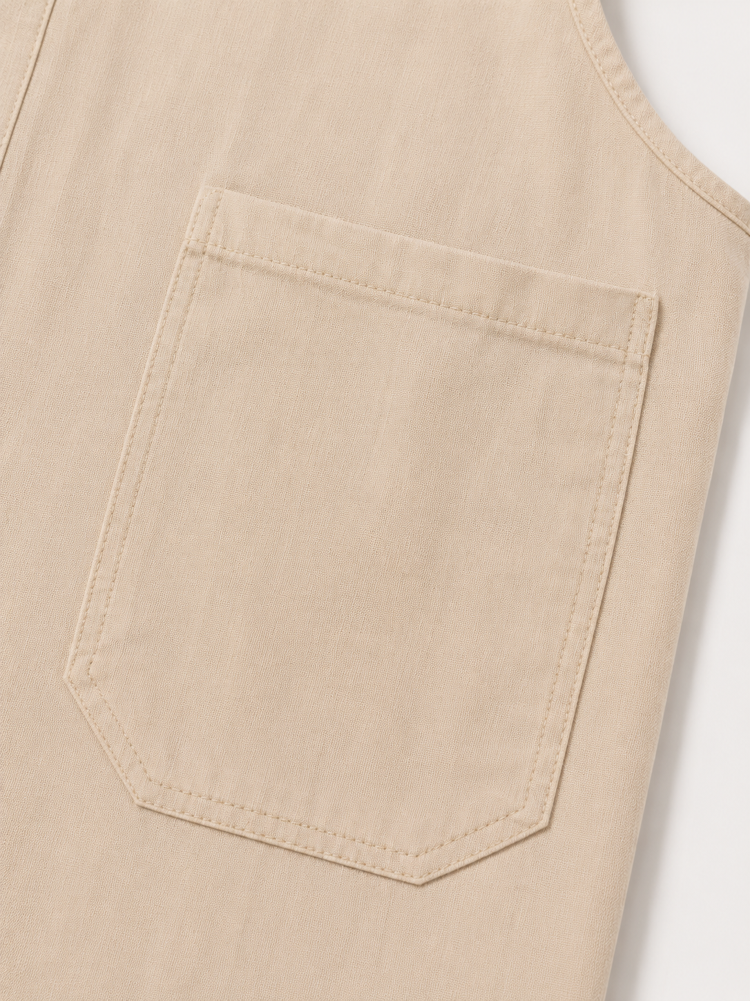 Salopette Vintage Ample Lin Beige