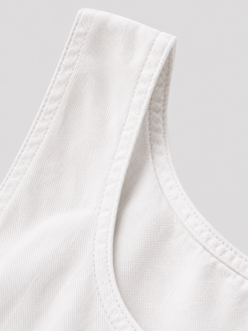 Salopette Vintage Ample Lin Blanc