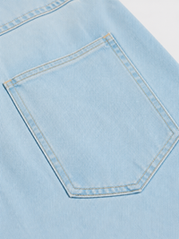 Salopette Vintage Ample Lin Bleu Ciel