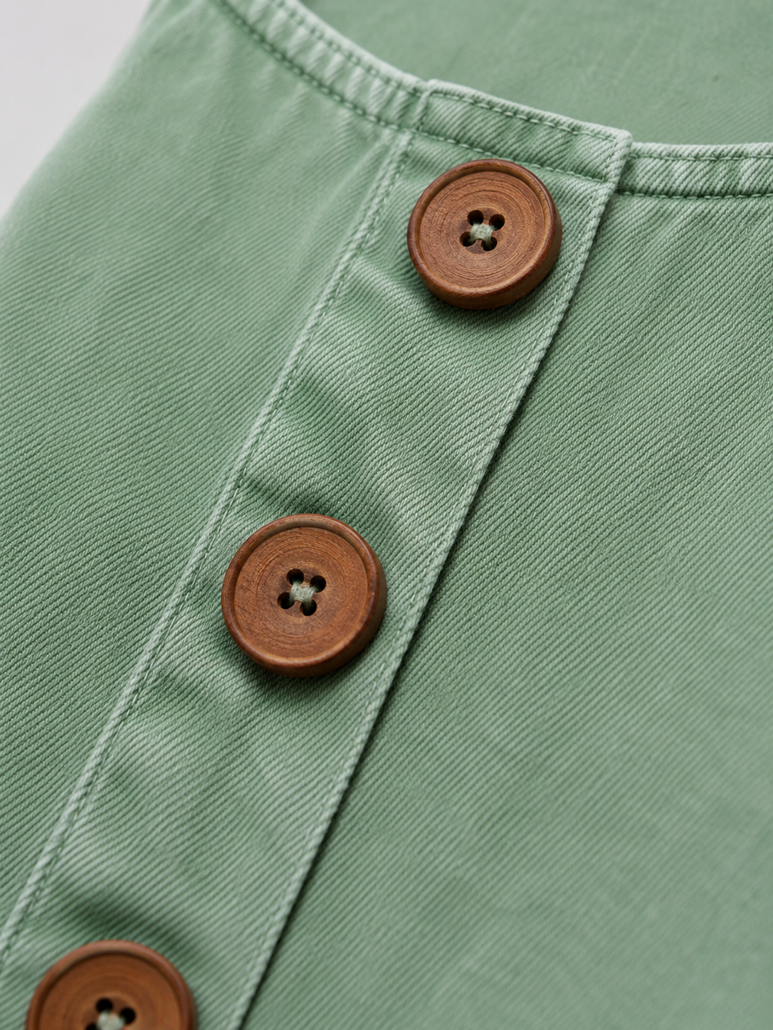 Salopette Vintage Ample Lin Vert