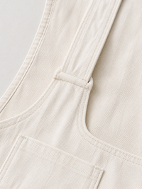 Salopette Ample Unie Blanc