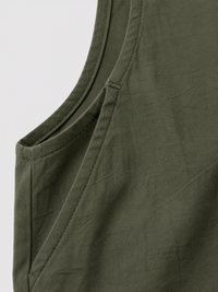 Salopette Ample Unie Vert