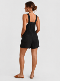 Salopette Short Noir Femme