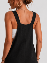 Salopette Short Noir Femme