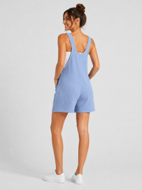 Salopette Short Bleu Femme