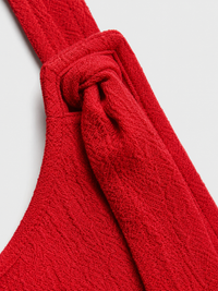 Salopette Short Rouge Femme