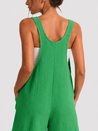 Salopette Short Vert Femme