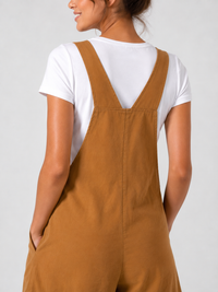 Salopette Short De Grossesse Marron