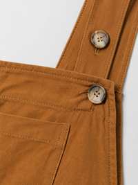 Salopette Short De Grossesse Marron