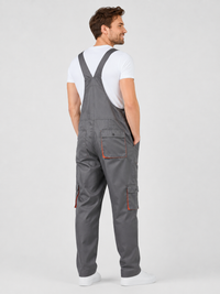 Salopette Homme De Travail Grise Multi-Poches