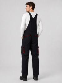 Salopette Homme De Travail Noire Multi-Poches