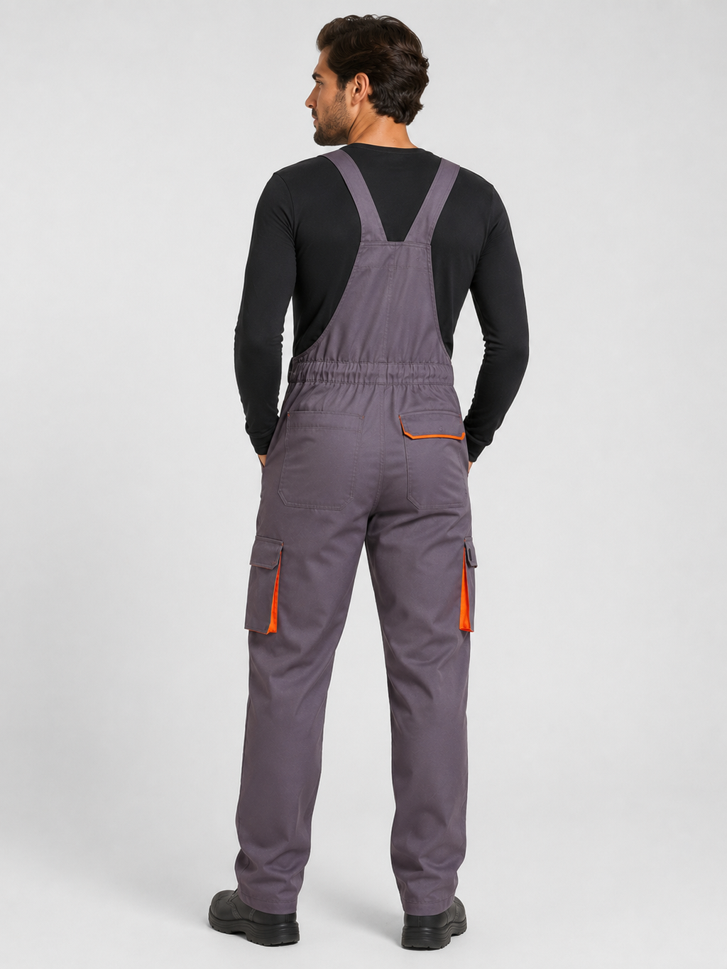 Salopette Homme De Travail Gris Multi-Poches