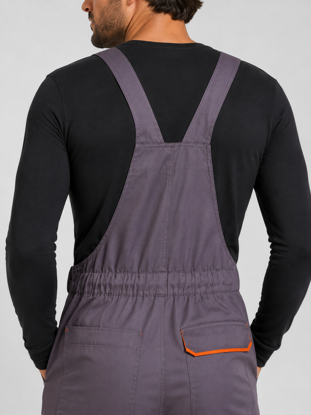 Salopette Homme De Travail Gris Multi-Poches