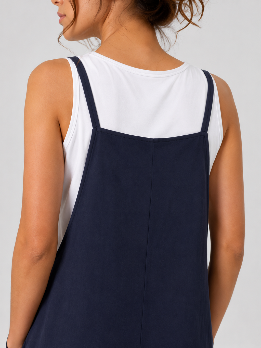 Salopette Femme En Lin Bleu