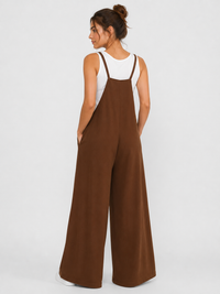 Salopette Femme En Lin Marron