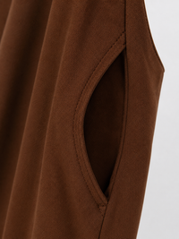 Salopette Femme En Lin Marron