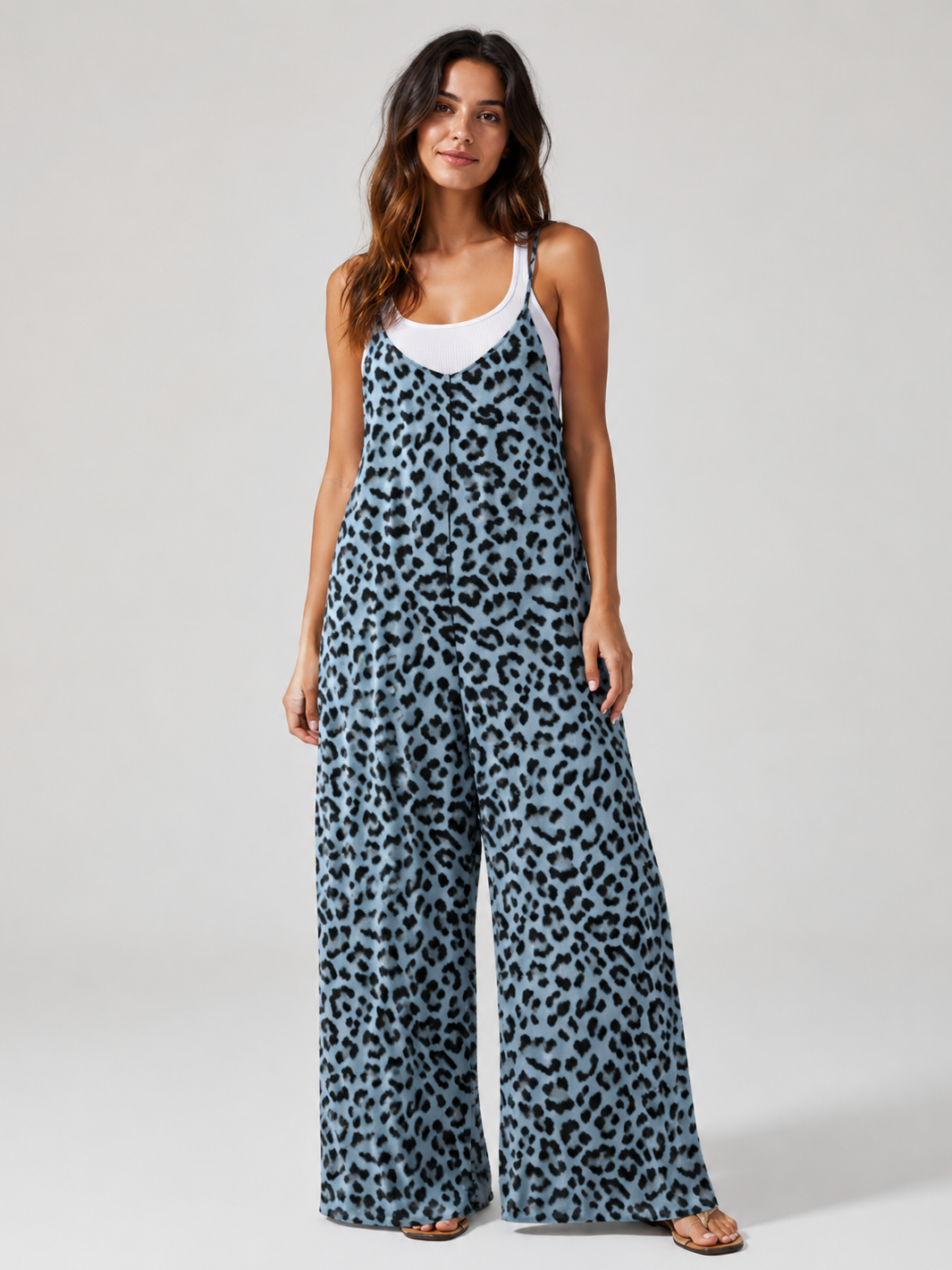 Salopette Femme Leopard Bleu