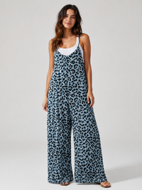 Salopette Femme Leopard Bleu