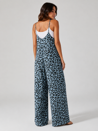 Salopette Femme Leopard Bleu