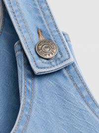 Jupe Salopette En Jean Bleu Clair