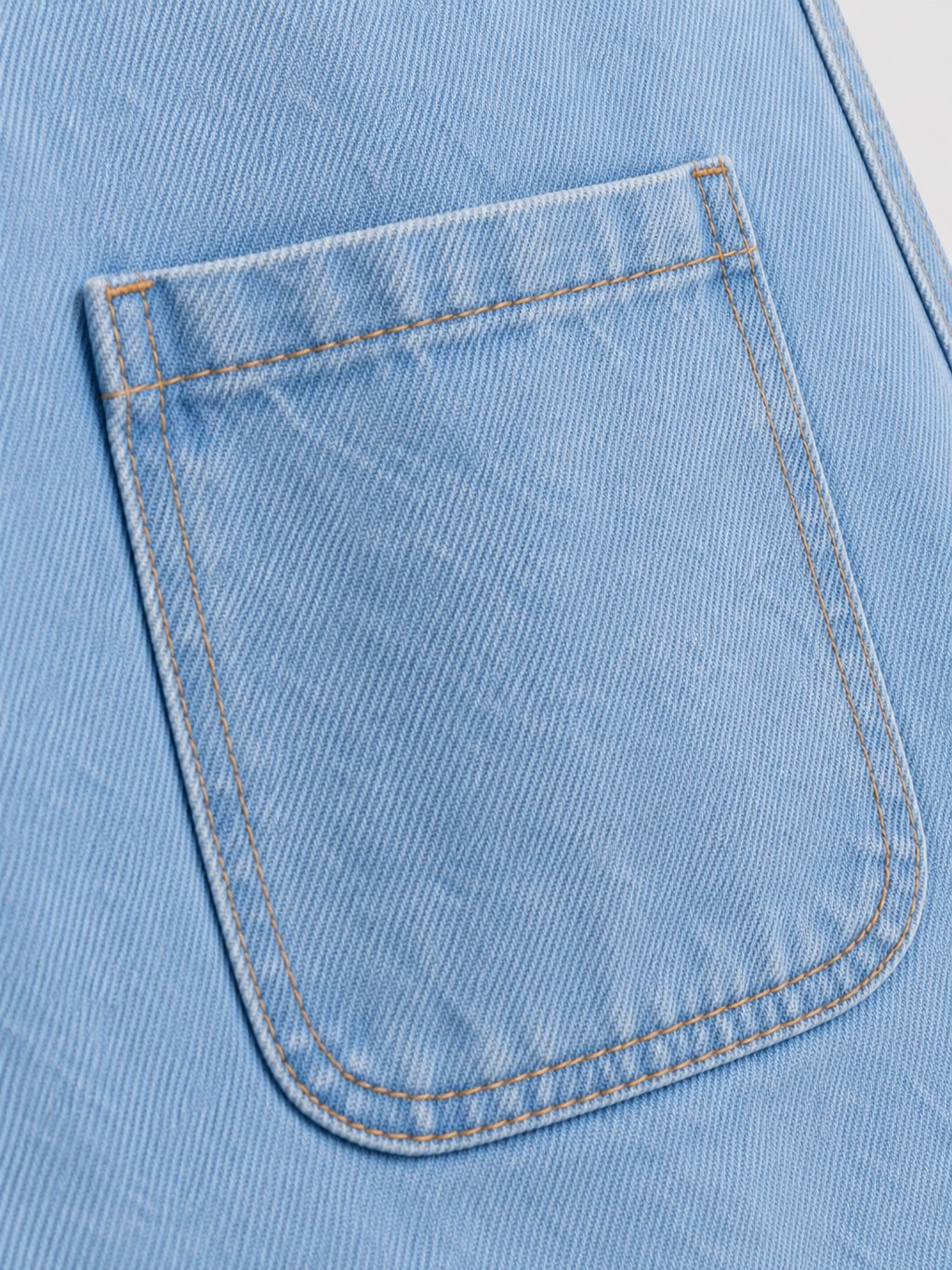 Jupe Salopette En Jean Bleu Clair