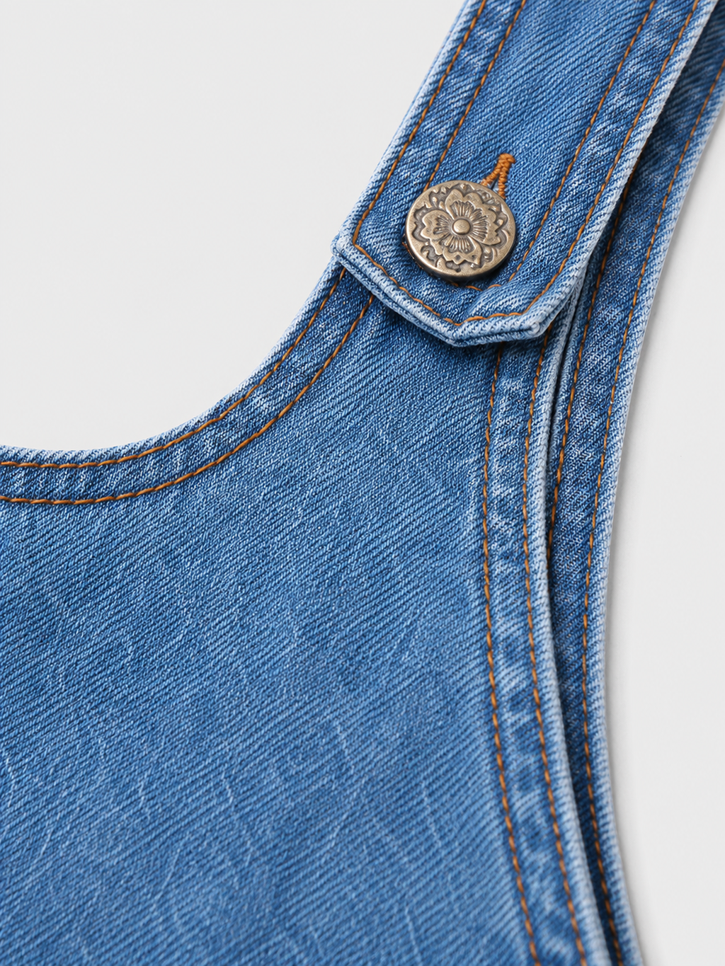 Jupe Salopette En Jean Bleu