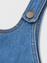 Jupe Salopette En Jean Bleu