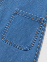 Jupe Salopette En Jean Bleu