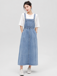 Jupe Salopette En Jeans