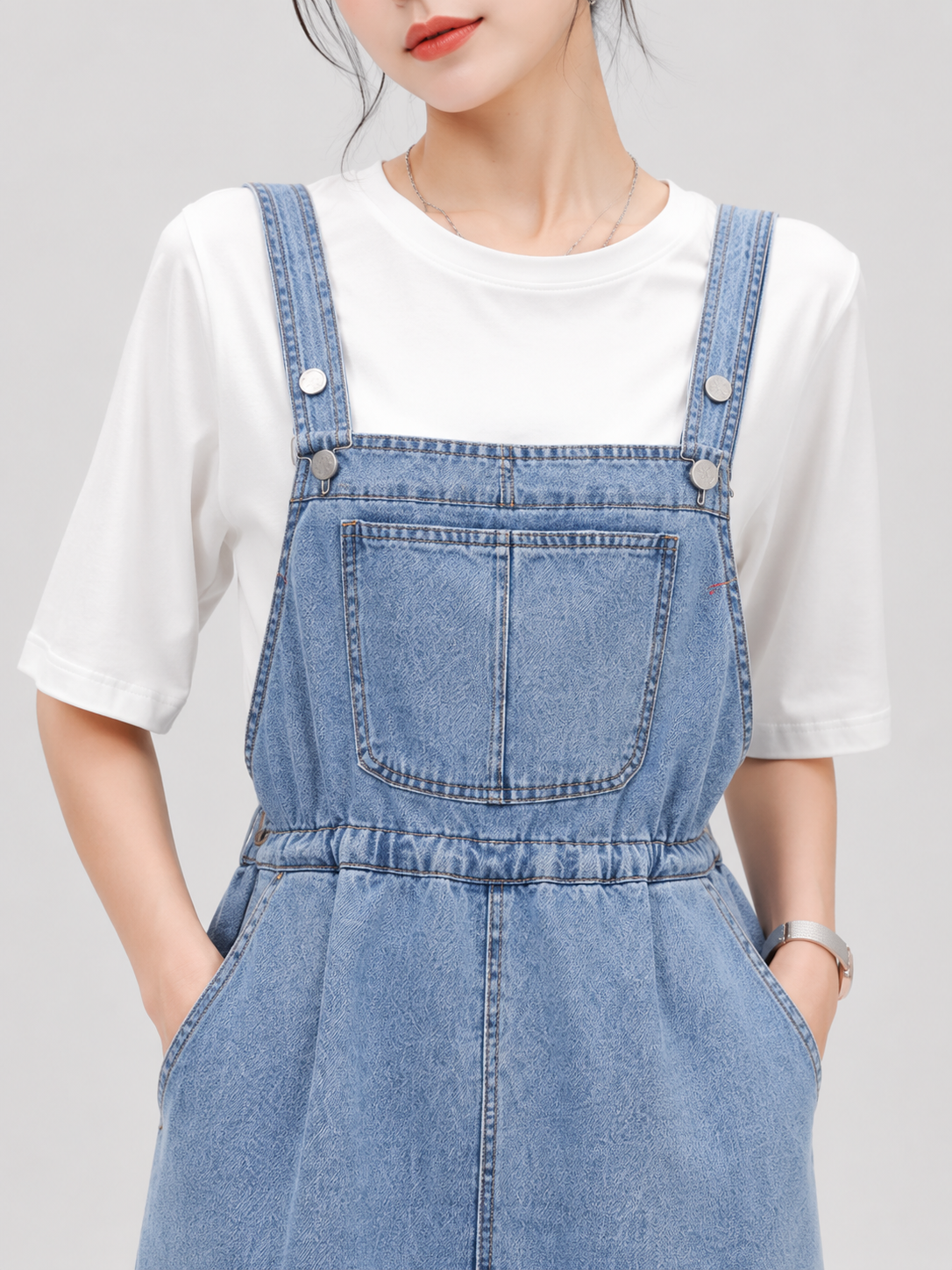 Jupe Salopette En Jeans